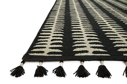 Loloi Justina Blakeney x Kahelo Collection KH-02 Black/Grey Contemporary 9'-3" x 13' Area Rug