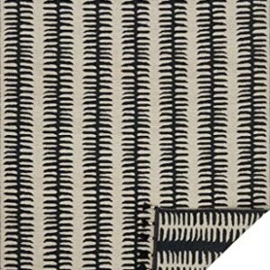 Loloi Justina Blakeney x Kahelo Collection KH-02 Black/Grey Contemporary 9'-3" x 13' Area Rug