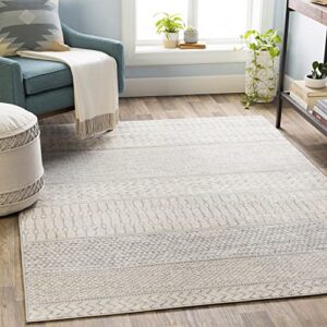 artistic weavers hana modern moroccan area rug,6’7″ x 9’6″,silver grey