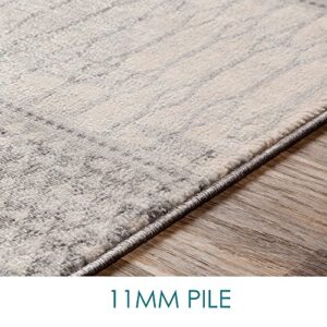 Artistic Weavers Hana Modern Moroccan Area Rug,6'7" x 9'6",Silver Grey