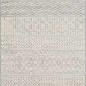 Artistic Weavers Hana Modern Moroccan Area Rug,6'7" x 9'6",Silver Grey
