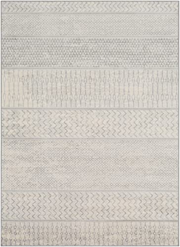 Artistic Weavers Hana Modern Moroccan Area Rug,6'7" x 9'6",Silver Grey