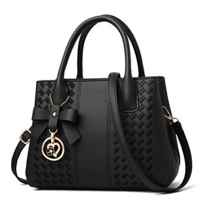 purses and handbags for women fashion ladies pu leather top handle satchel shoulder tote bags