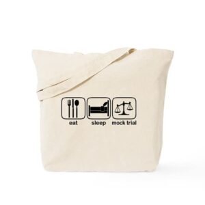cafepress eat sleep mock trial tote-bag natural canvas tote-bag,shopping-bag