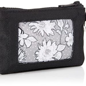 Vera Bradley Women's Recycled Lighten Up Reactive Zip ID Case Wallet, Black, One Size