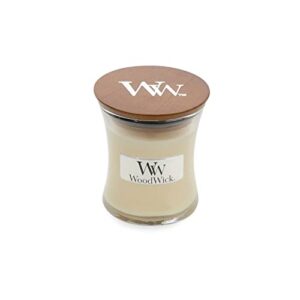 woodwick jar candle (small) (vanilla bean)
