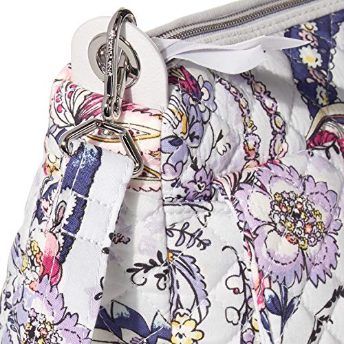 Vera Bradley Women's Cotton Carson Mini Shoulder Bag Crossbody Purse, Hummingbird Park, One Size