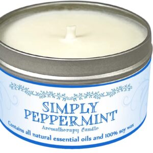 Our Own Candle Company Soy Wax Aromatherapy Candle, Simply Peppermint, 6.5 Ounce