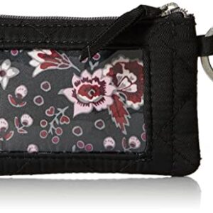 Vera Bradley Women's Performance Twill Zip ID Case Wallet, Black, One Size