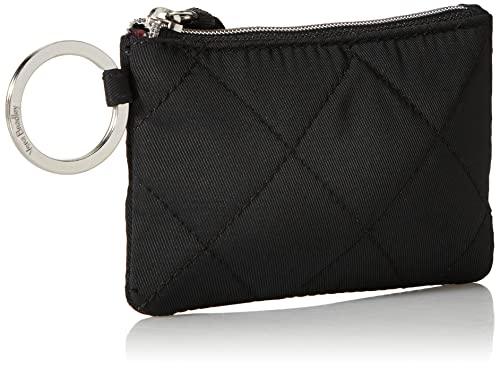 Vera Bradley Women's Performance Twill Zip ID Case Wallet, Black, One Size