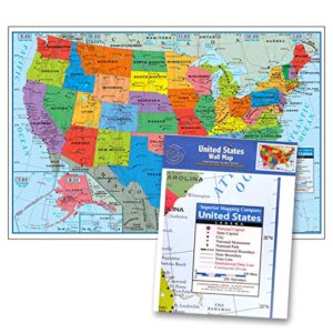 Superior Mapping Company United States Poster Size Wall Map 40 x 28 with Cities (1 Map)