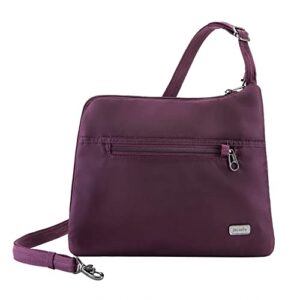 Pacsafe Daysafe Slim Crossbody - Everyday Anti-Theft Slim Crossbody Bag (Blackberry)