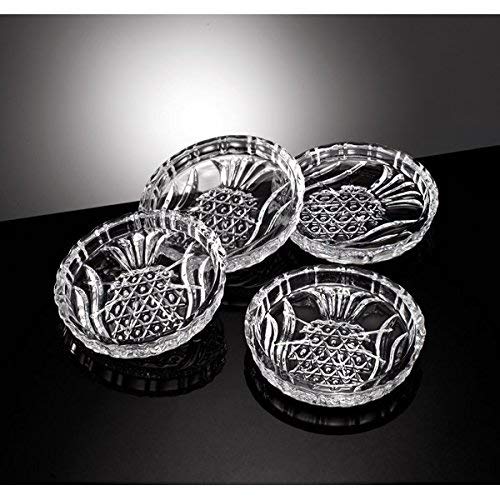 Set of 4 Crystal Pineapple Coasters by Shannon