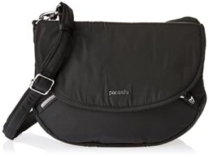 pacsafe stylesafe 4l anti theft crossbody bag, black