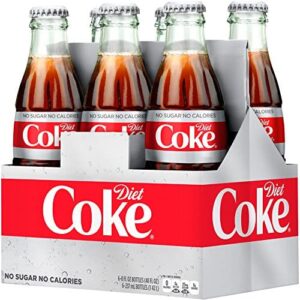 diet coke glass bottles 4(6 packs)