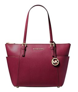 michael kors jet set item east west top-zip tote berry one size