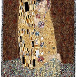 Pure Country Weavers The Kiss Blanket by Gustav Klimt - Fine Art Gift Tapestry Throw Woven from Cotton - Made in The USA (72x54)