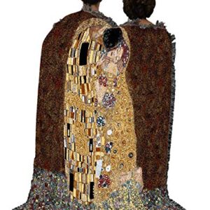 Pure Country Weavers The Kiss Blanket by Gustav Klimt - Fine Art Gift Tapestry Throw Woven from Cotton - Made in The USA (72x54)