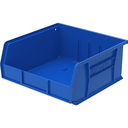 Akro-Mils 30235B Bins, Unbreakable/Waterproof, 11-Inch X10-7/8-Inch X5-Inch, Blue