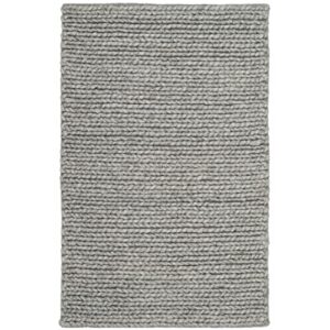 safavieh natura collection 2′ x 3′ steel nat311b handmade wool & viscose accent rug