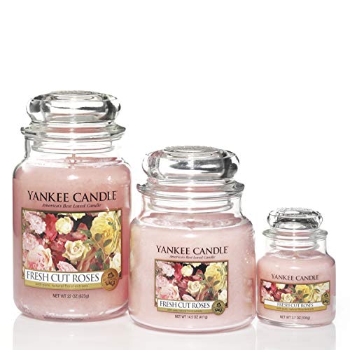 Yankee Candle 5038580004465 jar Small Fresh Cut Roses YSMFCR, one Size.