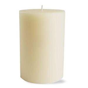 tag trade associates group chapel 4×6 ivory pillar candle unscented drip-free long burning hours for home decor wedding parties 4×6 ivory