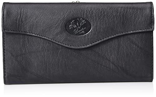 Buxton Heiress Organizer Clutch, Black, One Size