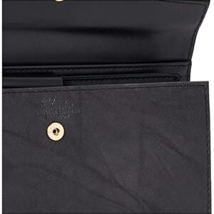 Buxton Heiress Organizer Clutch, Black, One Size