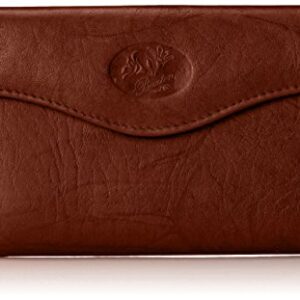 Buxton Heiress Organizer Clutch, Mahogany, One Size