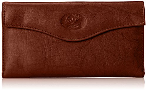 Buxton Heiress Organizer Clutch, Mahogany, One Size