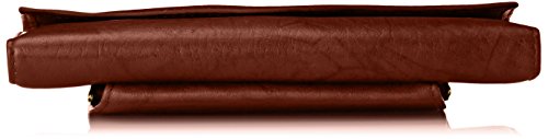 Buxton Heiress Organizer Clutch, Mahogany, One Size