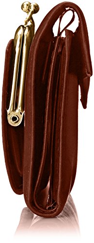 Buxton Heiress Organizer Clutch, Mahogany, One Size