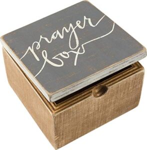 primitives by kathy 37637 inspirational hinged box, prayer