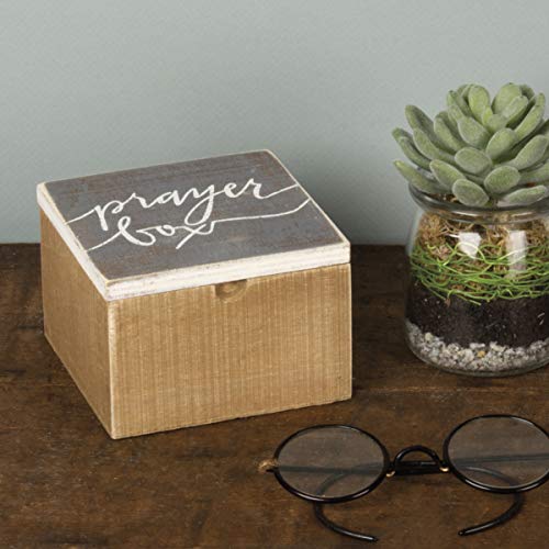 Primitives by Kathy 37637 Inspirational Hinged Box, Prayer