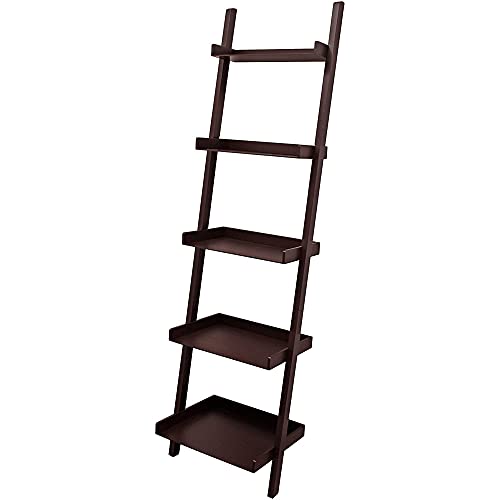 kieragrace Providence Hadfield Leaning Shelf, 18" by 67", Espresso