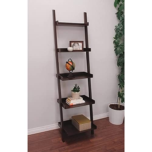 kieragrace Providence Hadfield Leaning Shelf, 18" by 67", Espresso