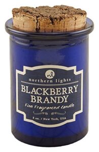 northern lights candles spirit jar candle, 5 oz, blackberry brandy