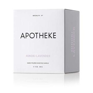 Apotheke Signature Hinoki Lavender Candle, 1 EA