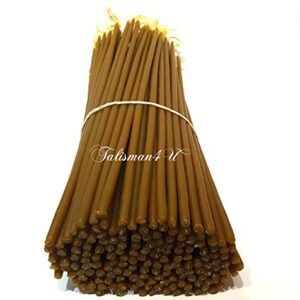 100 Natural Pure Beeswax Taper Candles 9 Inch Tall Church Jerusalem Holy Land Scented Candle Gift Box