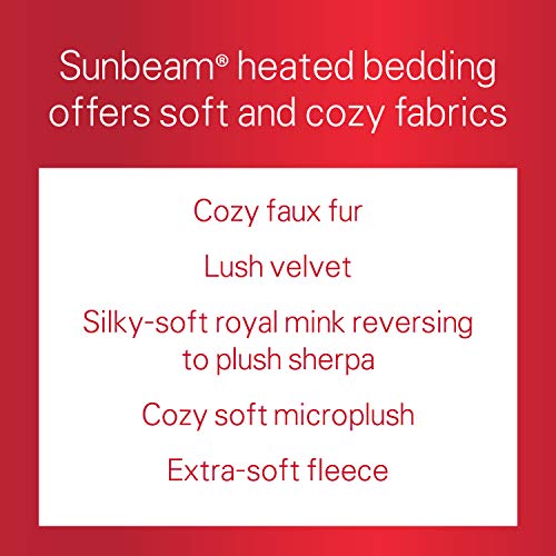 Sunbeam Heated Throw Blanket | Microplush, 3 Heat Settings, Zebra - TSM8TP-R901-25B00