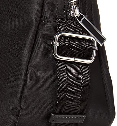 Calvin Klein womens Sussex Nylon Backpack, Black/Silver, One Size