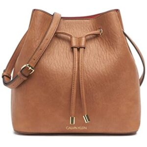 Calvin Klein Gabrianna Novelty Bucket Shoulder Bag, Caramel