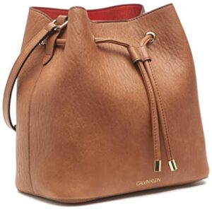 Calvin Klein Gabrianna Novelty Bucket Shoulder Bag, Caramel