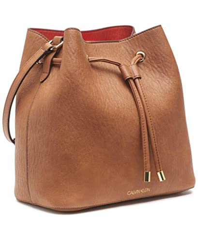 Calvin Klein Gabrianna Novelty Bucket Shoulder Bag, Caramel