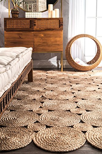 nuLOOM Drusilla Hand Woven Jute Area Rug, 9' x 12', Natural