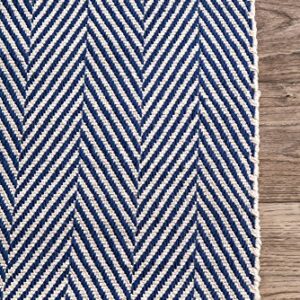 nuLOOM Kimberely Hand Loomed Area Rug, 5' x 8', Navy