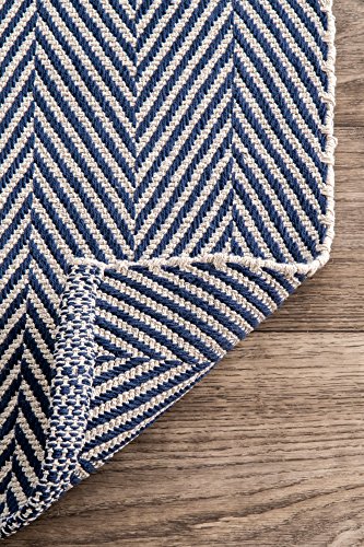 nuLOOM Kimberely Hand Loomed Area Rug, 5' x 8', Navy