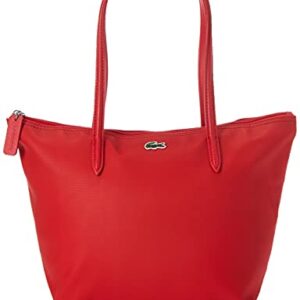 Lacoste Women's L.12.12 Small Tote Bag Shoulder Handbag, High Risk Red, One Size