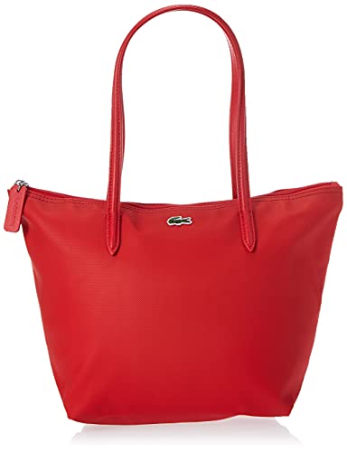 Lacoste Women's L.12.12 Small Tote Bag Shoulder Handbag, High Risk Red, One Size