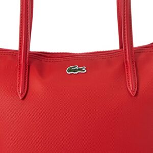 Lacoste Women's L.12.12 Small Tote Bag Shoulder Handbag, High Risk Red, One Size